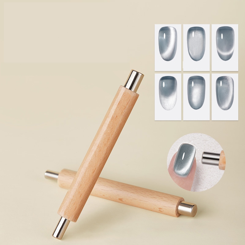 Alat Magnet Lem Cat Kuku Mata Kucing Silinder Tongkat Kecil Magnet Magnet mata kucing untuk seni kuk