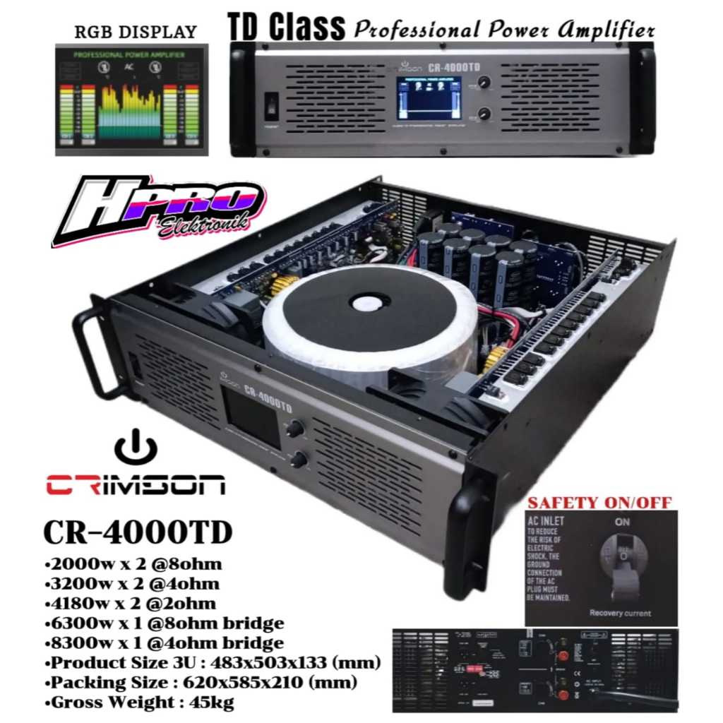 power Amplifier Crimson CR4000TD