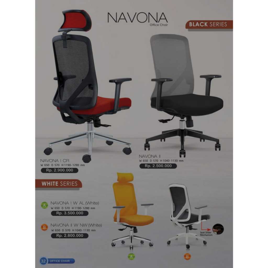 Kursi Kantor / Kursi Kerja / Kursi Staff / Kursi Manager Kursi Gaming / Kursi Direktur Indachi Type 