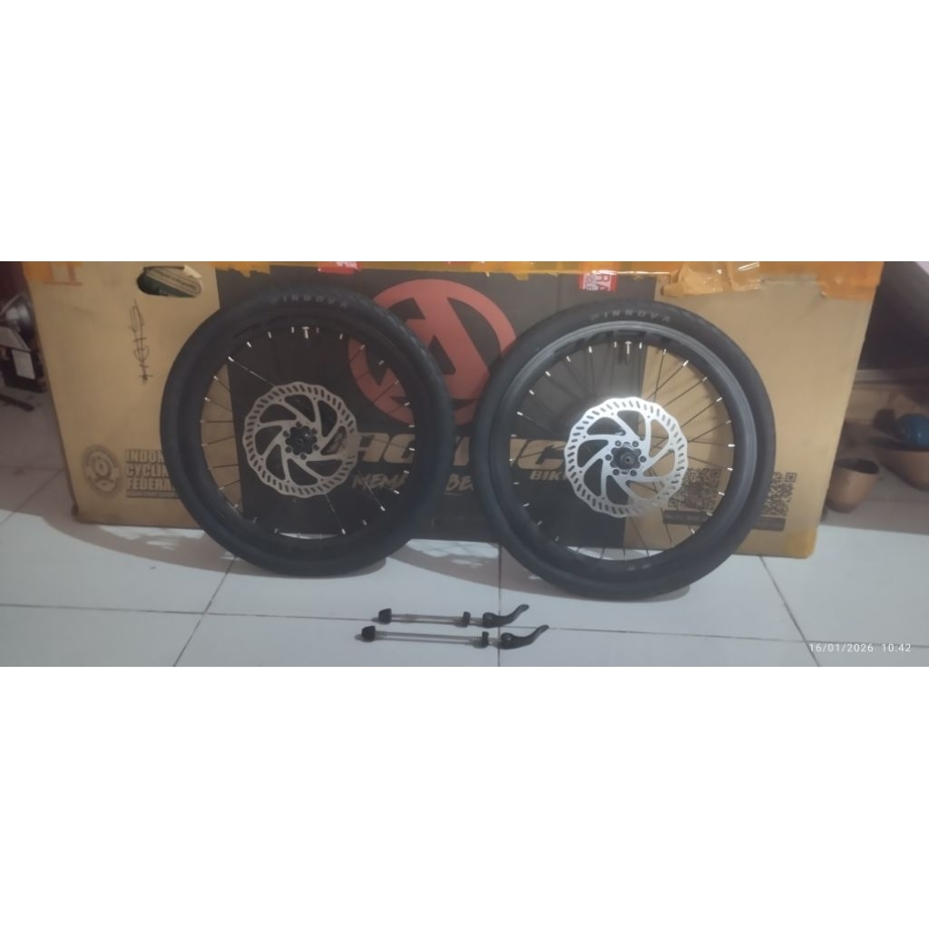 Harga Sepasang.. Wheelset wheel set 16 349 16 plus 16+ HFH Syte