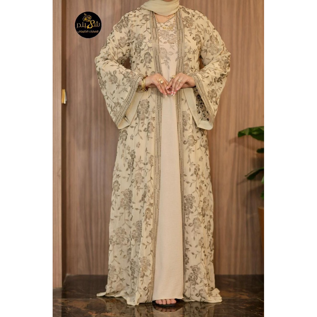 Abaya Inner outer Wanita Dewasa Mesir Free Pashmina original Premium Gamis Hitam Muslim Arab Umroh D