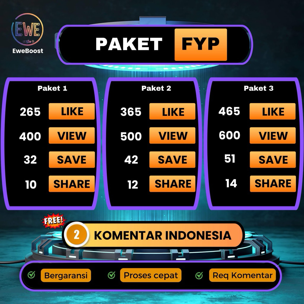Like Tt fyp Paket Lengkap Tiktok Murah