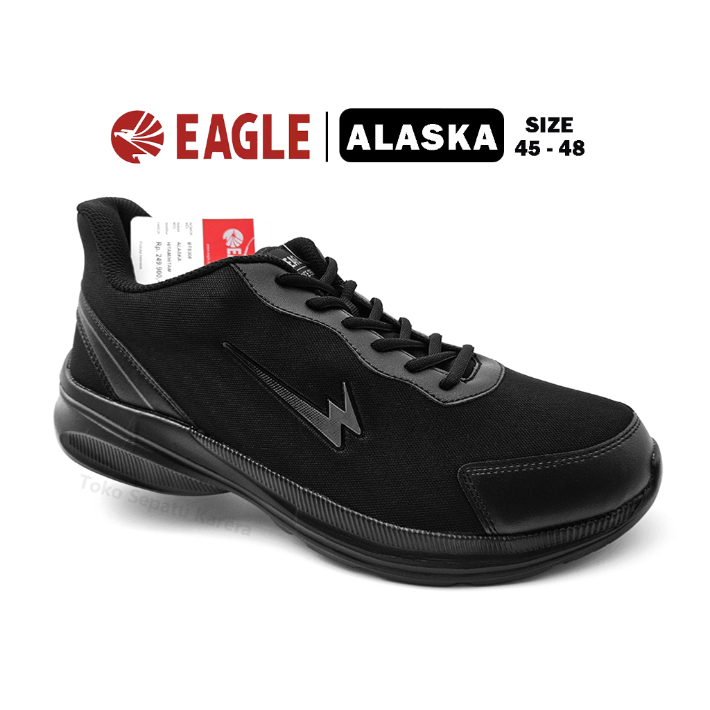 Sepatu Sekolah Anak SMA Laki Laki – Sepatu Pria Dewasa – EAGLE – ALASKA – Size 45-48 – Sneakers