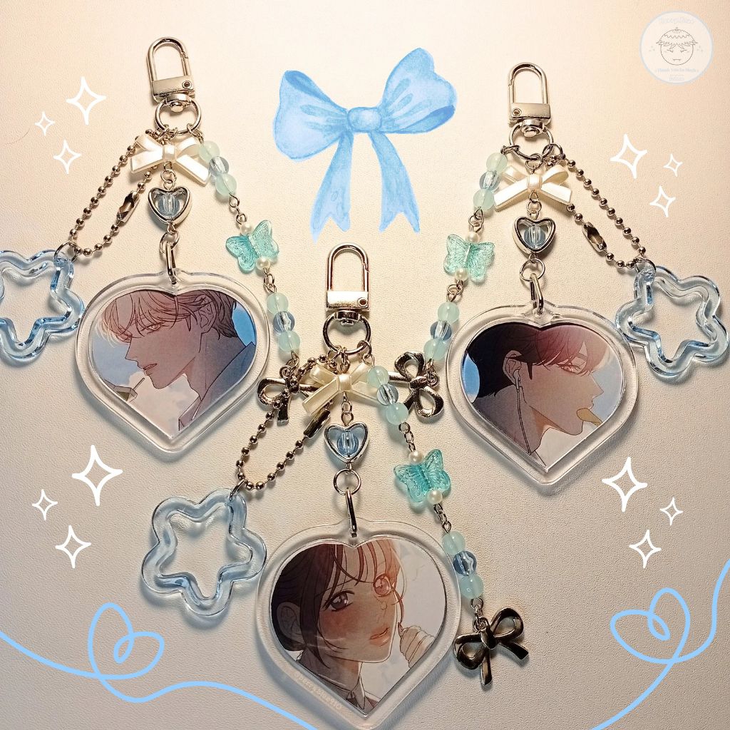 Operation True Love | Aksesoris Webtoon Keychain Karakter Su-ae Eun-hyuk Do-hwa