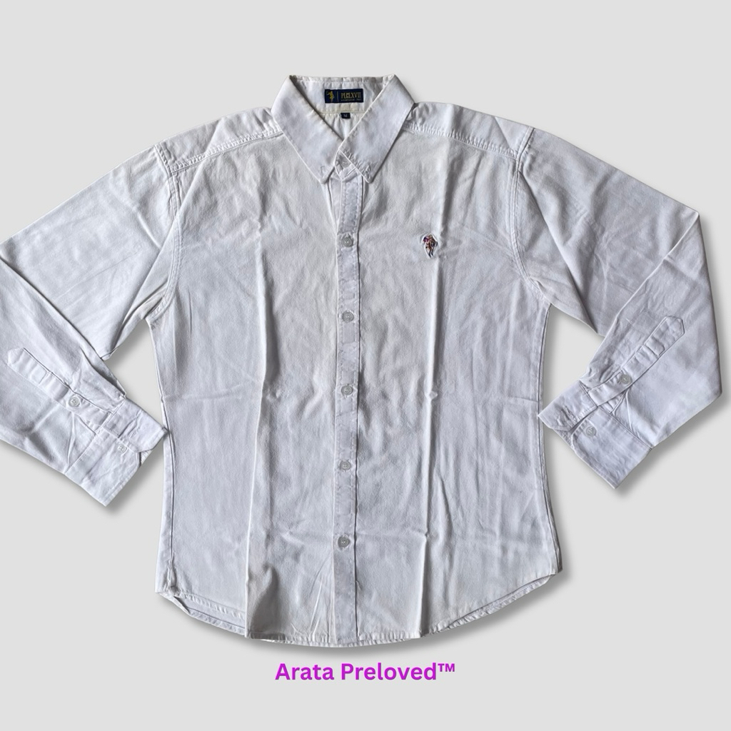 Kemeja Pria Polo Country PLCLXVII Putih Original