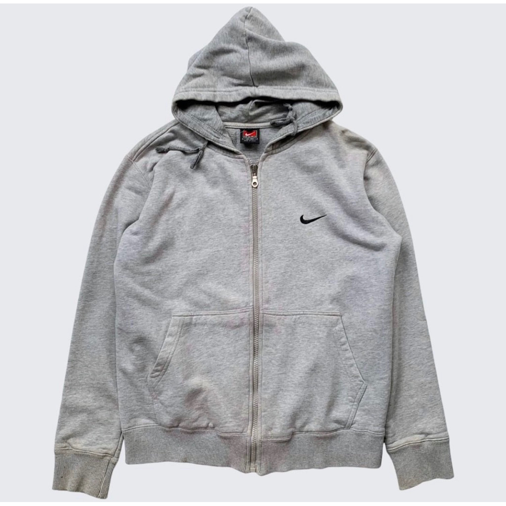 vtg nike team grey zip hoodie linkco crsl mikailbry