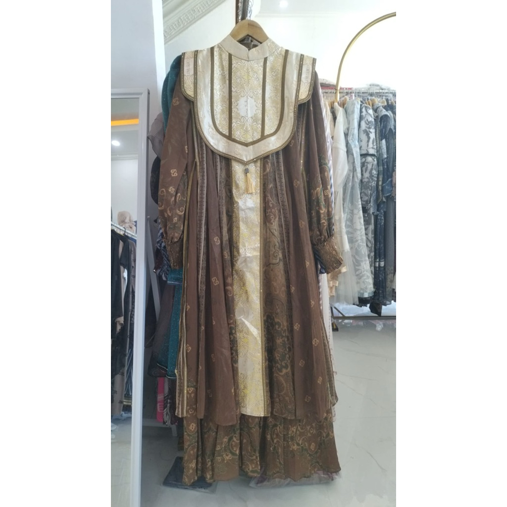 Gamis sultan eles lina sukijo gamis syari set linasukijo eles