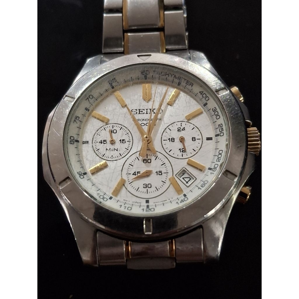 SEIKO Chronograph 6T63-00G0 Jam Tangan Pria second 1580
