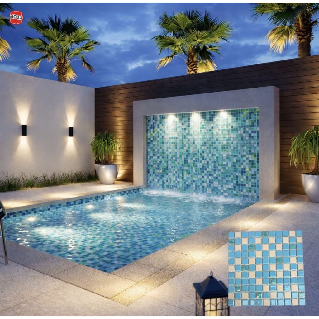 Keramik mozaik kolam renang 30x30 cm