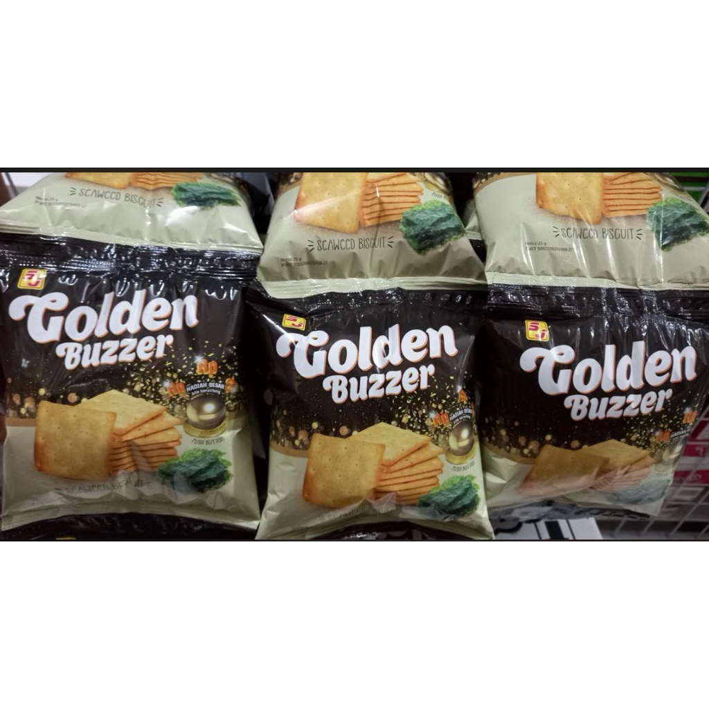 GOLDEN BUZZER snack berhadiah isi 10