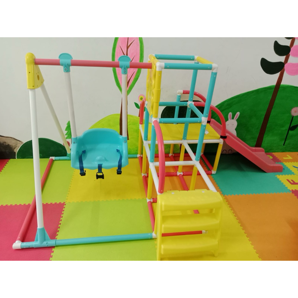 Perosotan grow n up 4 in 1 climb slide swing preloved