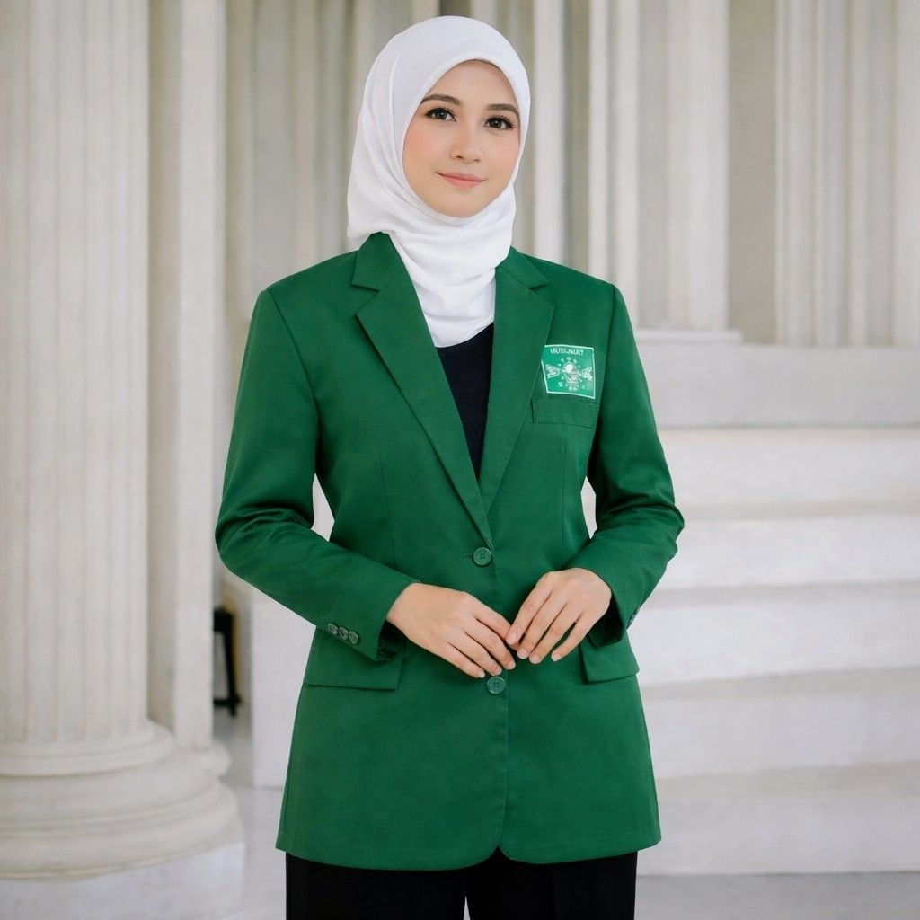 JAS MUSLIMAT NU LENGKAP DENGAN NAMA DAN LOGO MUSLIMAT