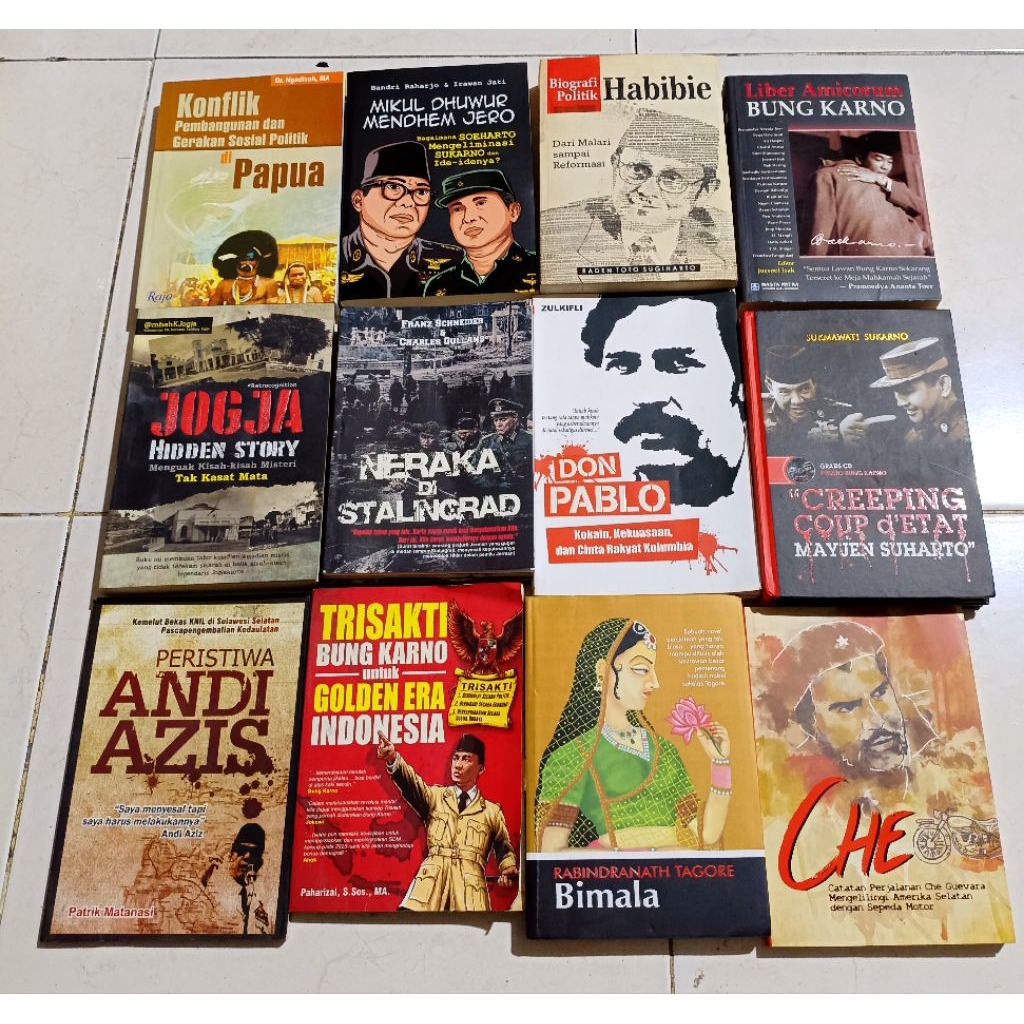 ( OBRAL ) BUKU SASTRA SEJARAH // FILSAFAT // SEJARAH MEMOAR // BIOGRAFI // ORIGINAL