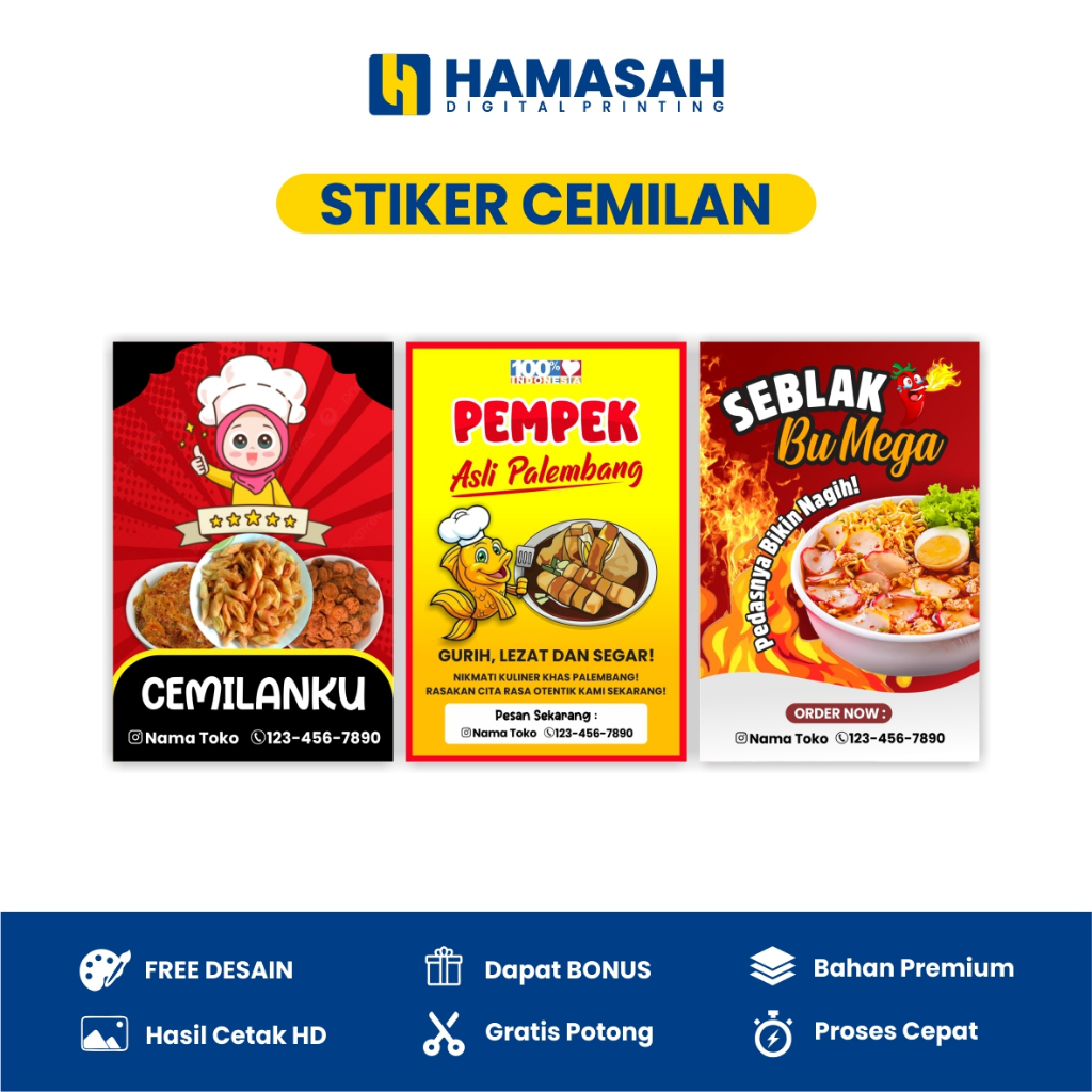 STIKER CEMILAN / STIKER / STICKER / CETAK STIKER / STIKER BULAT / STIKER / STICKER KISS CUT / STIKER