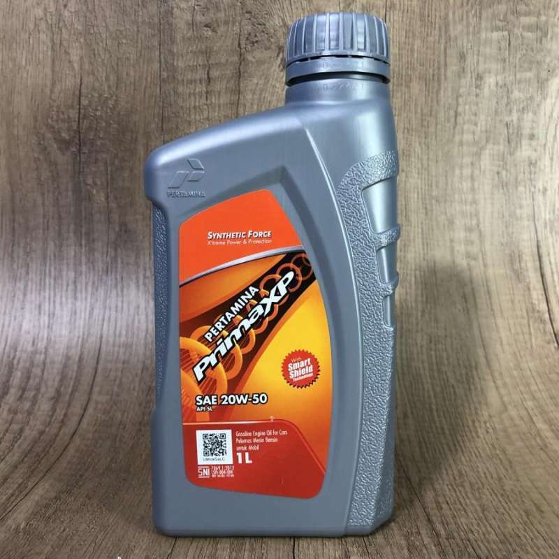OLI PERTAMINA PRIMA XP SAE 20W-50 API SL 1 Liter Oli Mesin Motor PrimaXp 1Liter