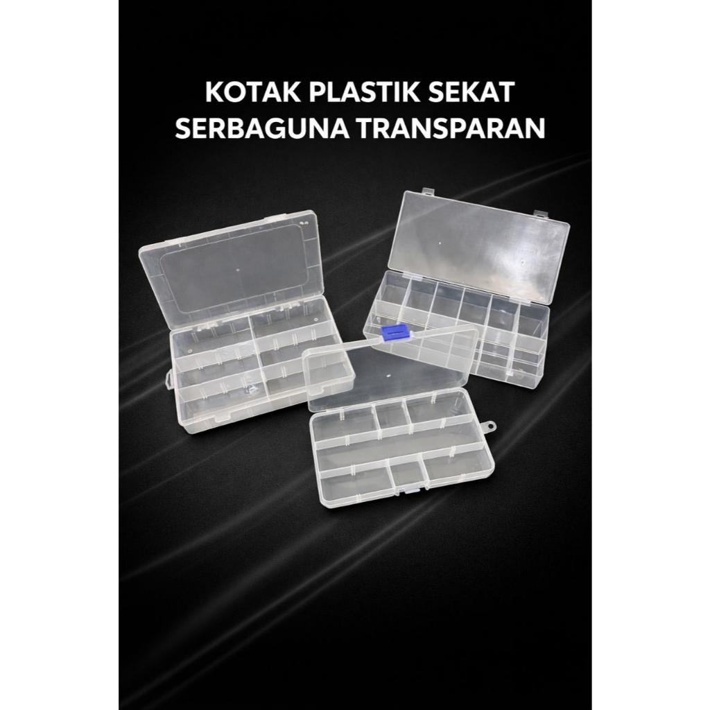 Kotak Plastik Serbaguna Kotak Sekat Kotak Plastik Transparan Murah