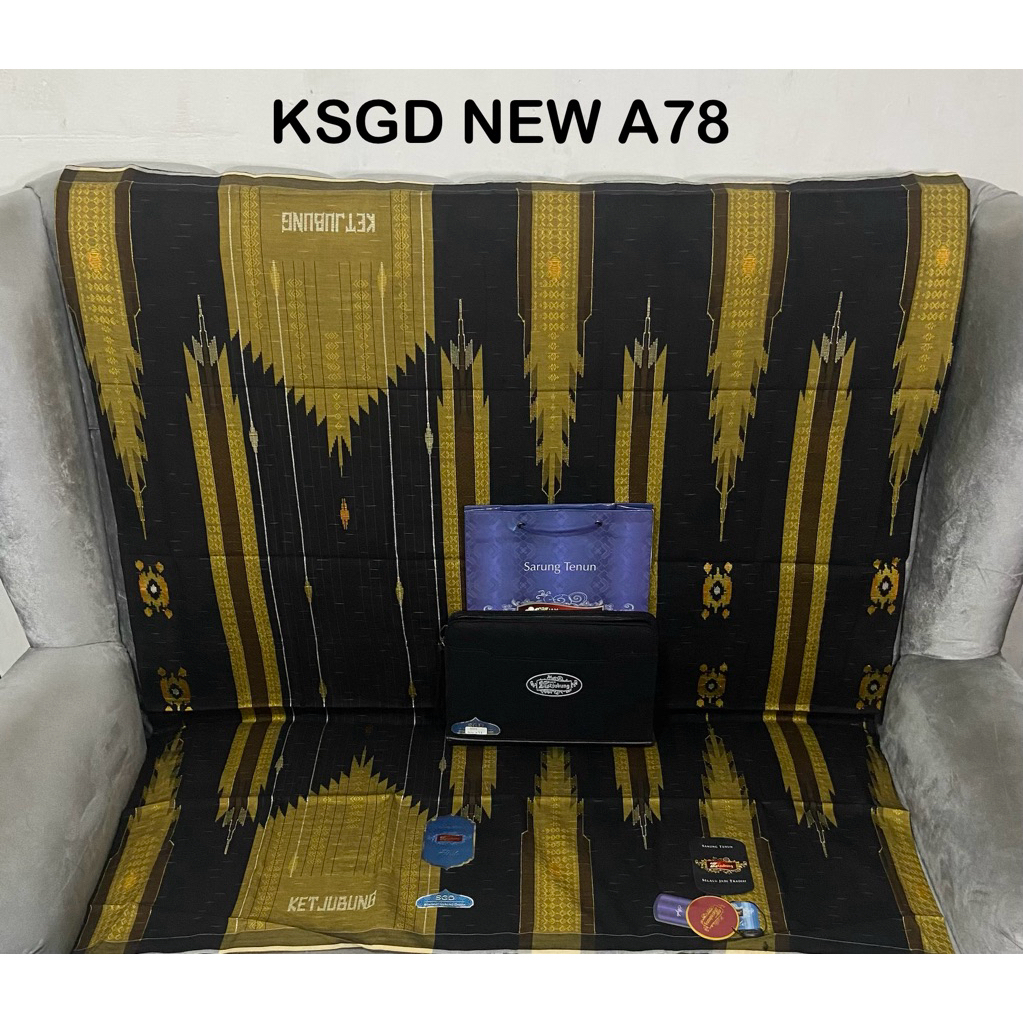 SARUNG KETJUBUNG RED & STYLE GOLD SKG, SCP, SGD, SKP JAHIT TENGAH