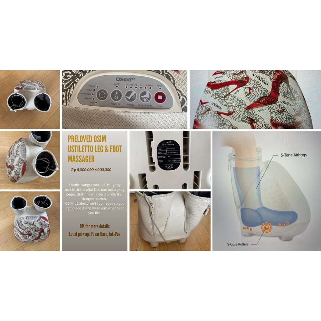 OSIM uStiletto leg massager - Pemijat kaki OSIM uStiletto (Preloved)