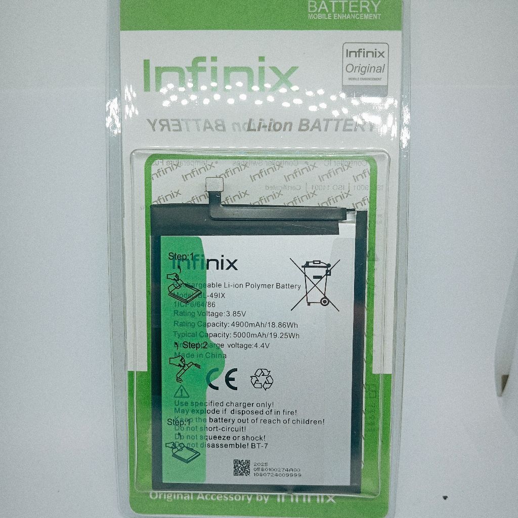BATERAI BATRE BL-49IX FOR HP INFINIX SMART HD / HOT 30i / SMART 7 MODEL BL-49IX KUALITAS 5000MAH ORI