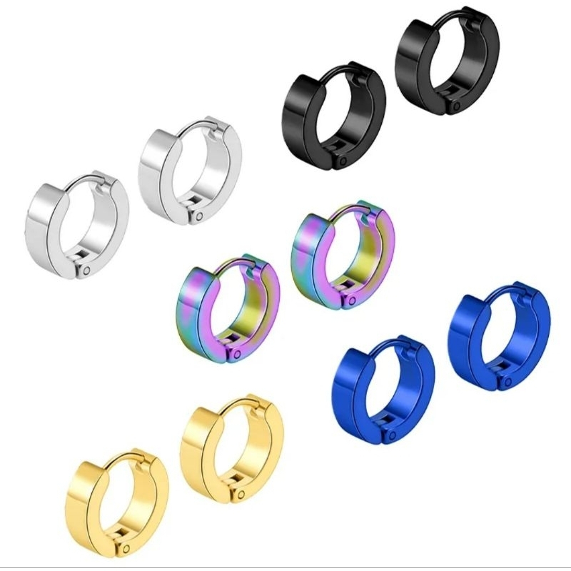 Anting Stainless Steel Pria Wanita korean Fashion - Anting Unisex Model Korea Ori Stainless Steel