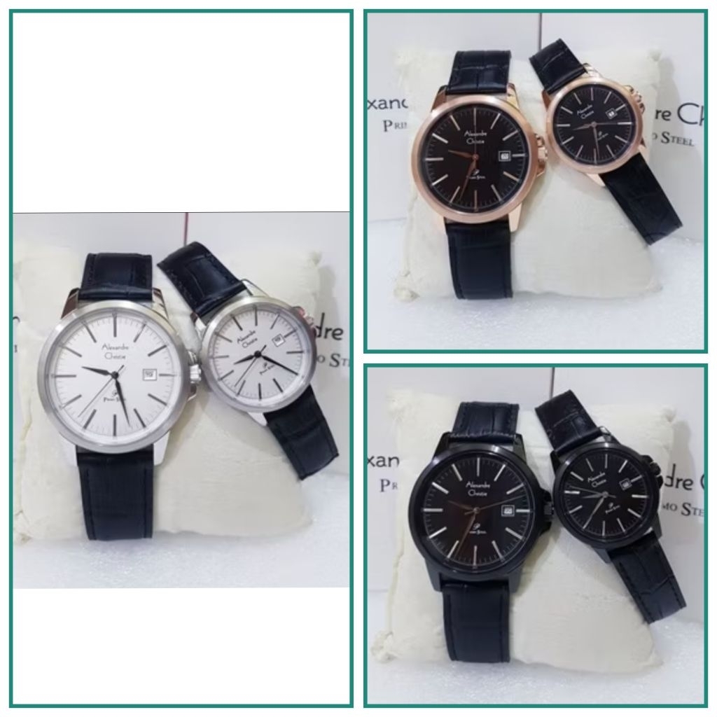 ALEXANDER CHRISTIE COUPLE AC 1008 JAM TANGAN COUPLE ALEXANDRE CHRISTIE