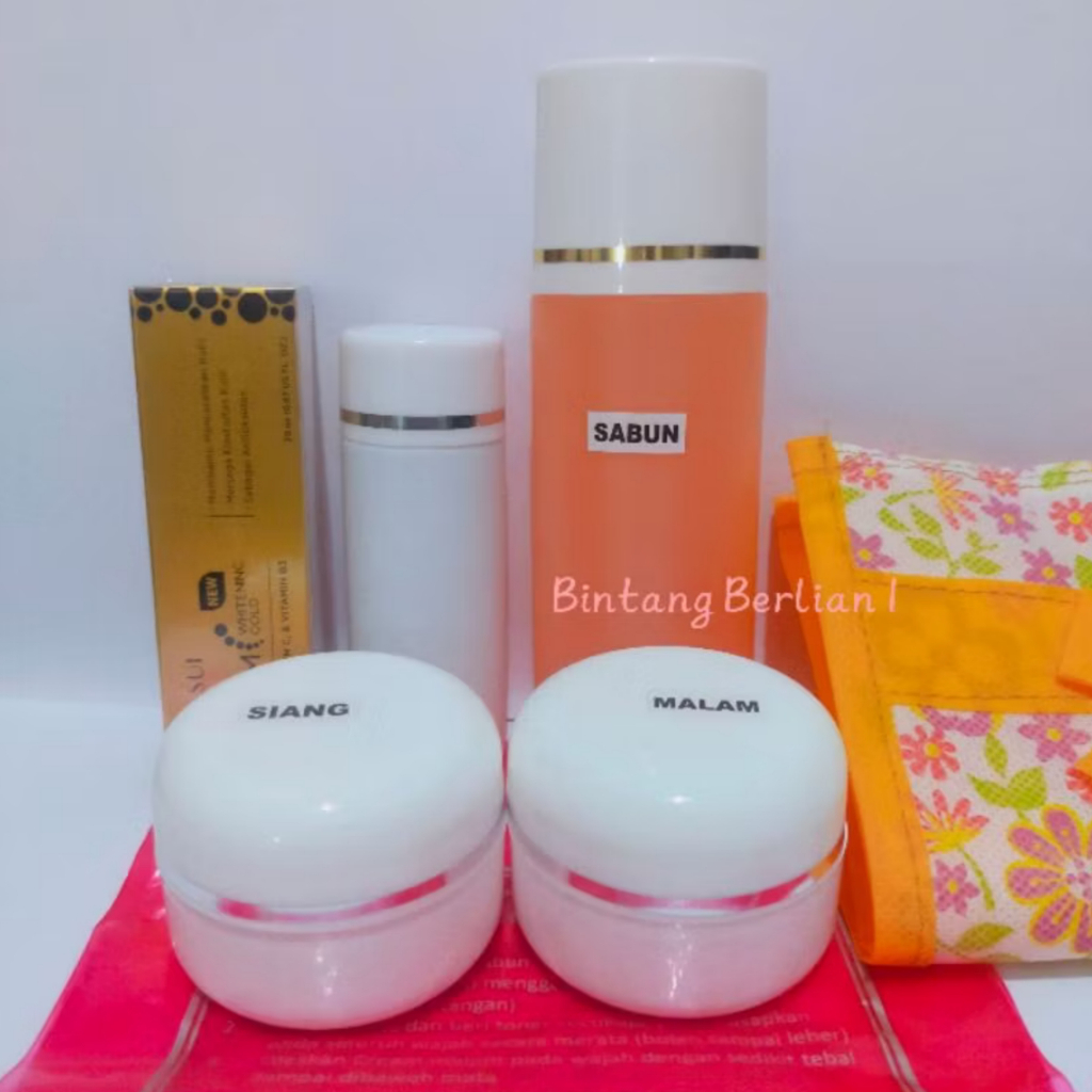 CREAM PAKETAN 30GR Plus Serum Gold Hanasui Pencerah Wajah