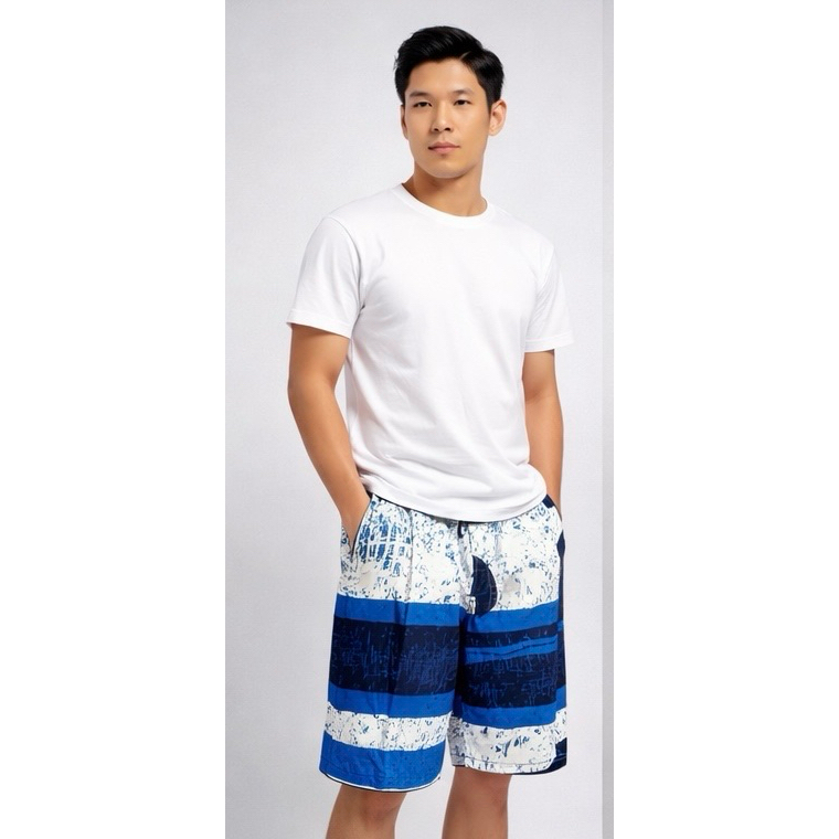 Celana Pantai Pria Motif Streetwear