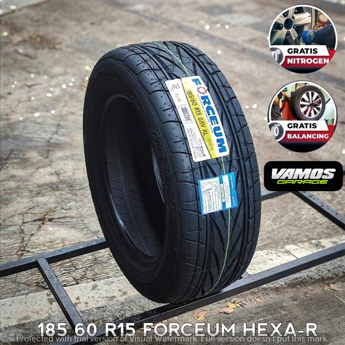 ban mobil semi slick ukuran 185 60 R15 FORCEUM HEXA R cocok untuk harian & performa di semua musim