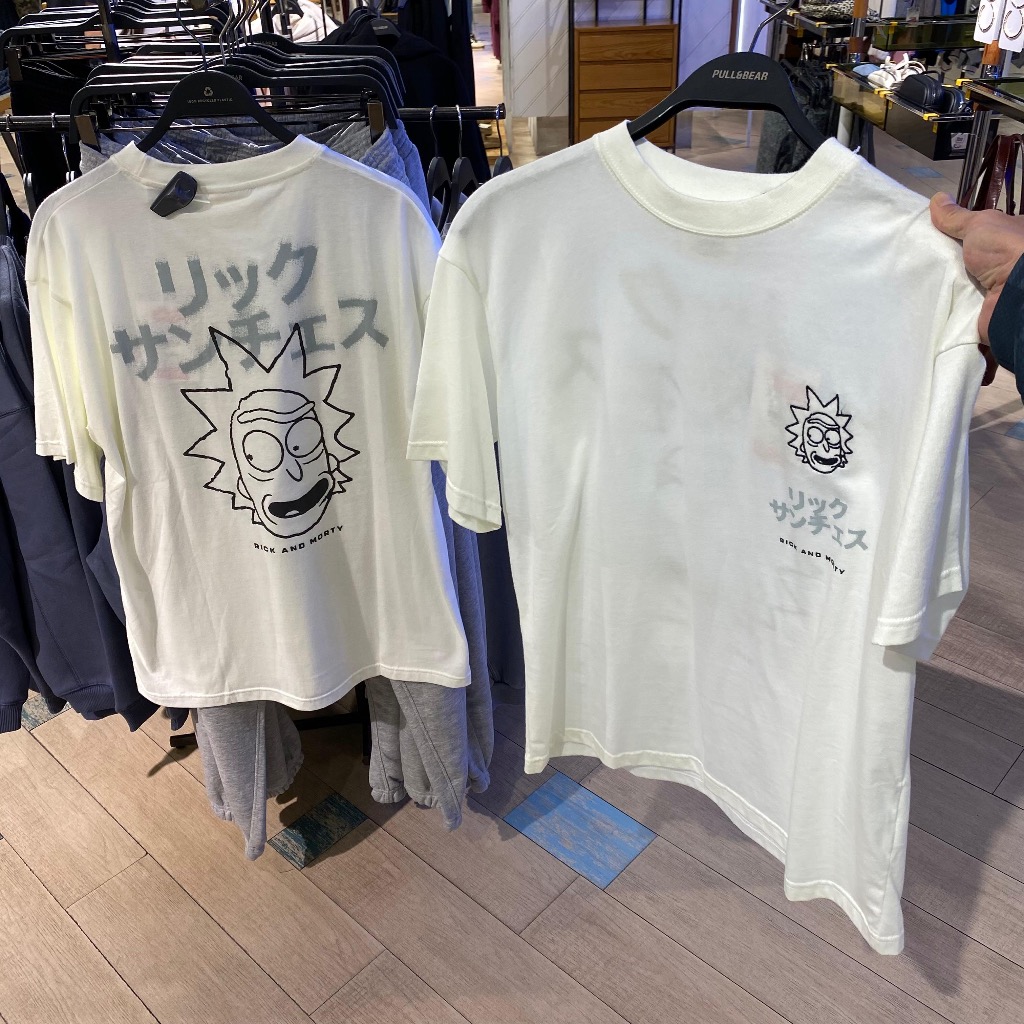 Jastip. Tshirt Pull&Bear X Rick & Morty (Man) READY SIAP KIRIM