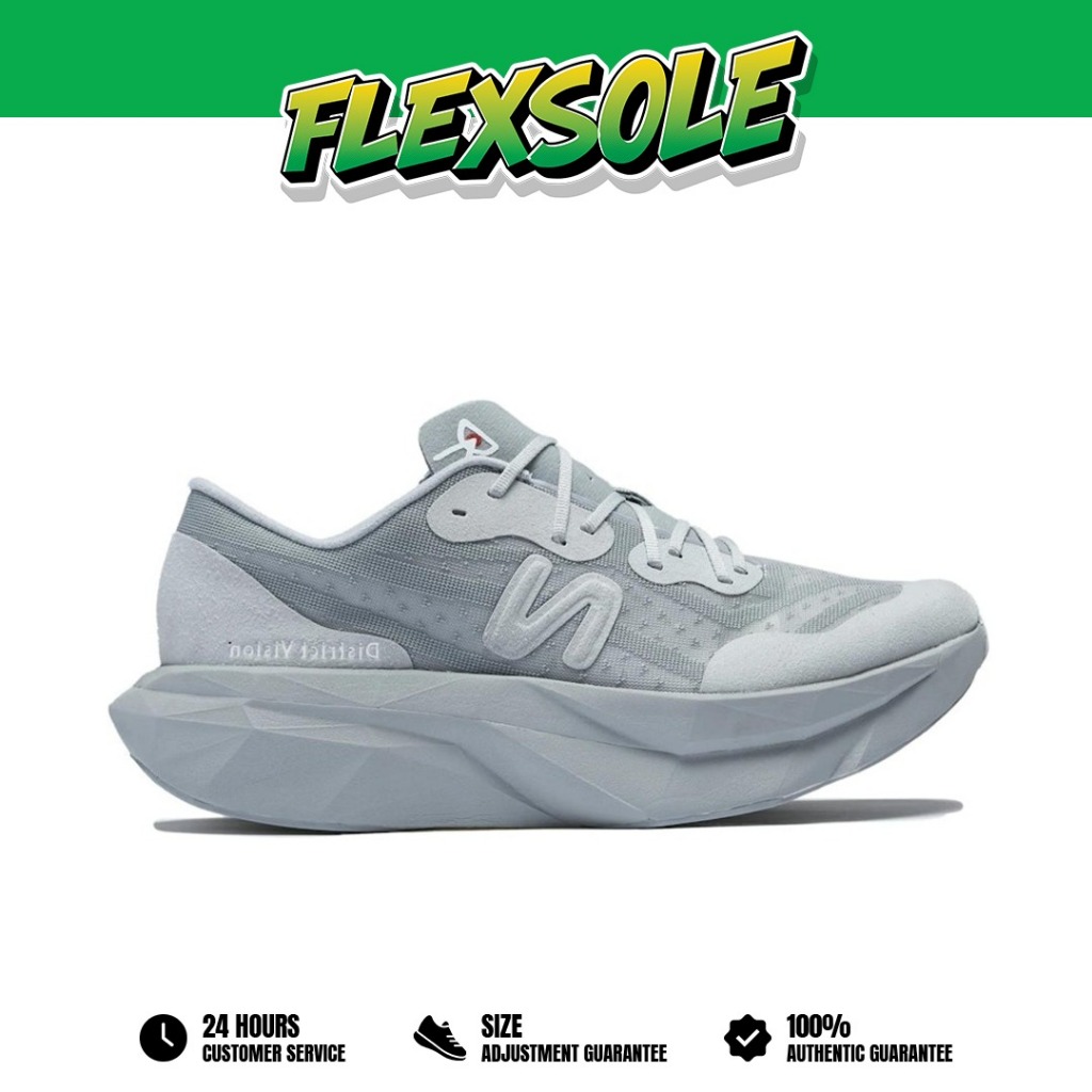 Sepatu New Balance FuelCell Supercomp Elite V4 District Vision Aluminum Grey Sneakers Running Olahra