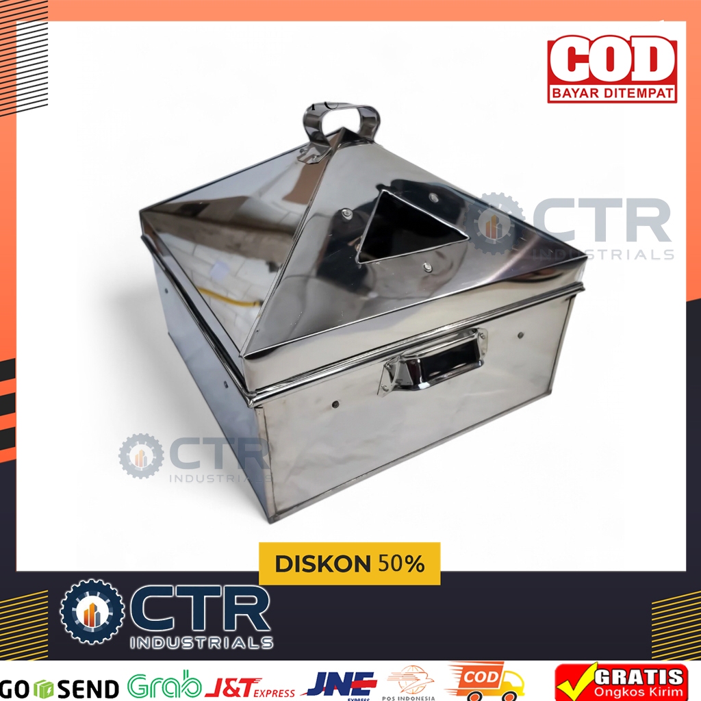 Kukusan Klakat Kotak Dandang Panci Bahan Stainless Serbaguna