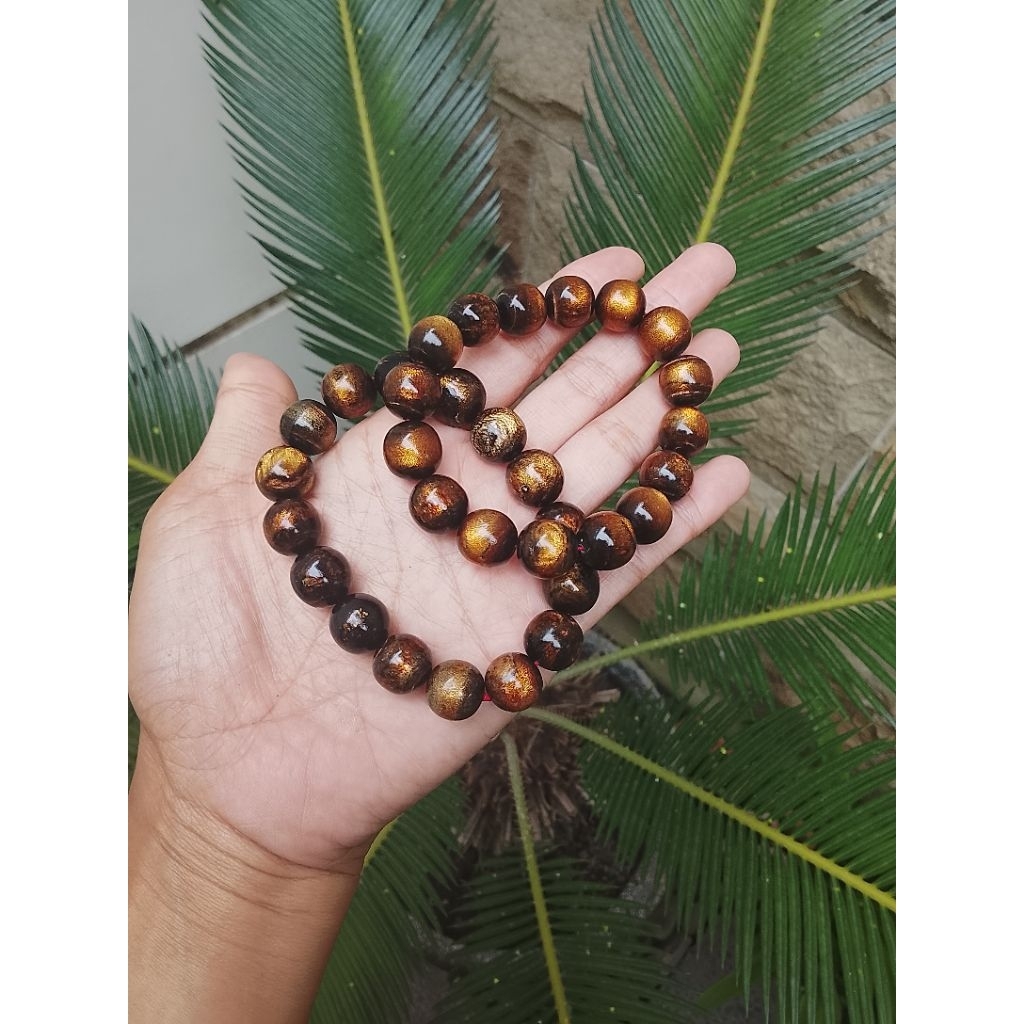 Gelang akar Bahar serat kuning asli