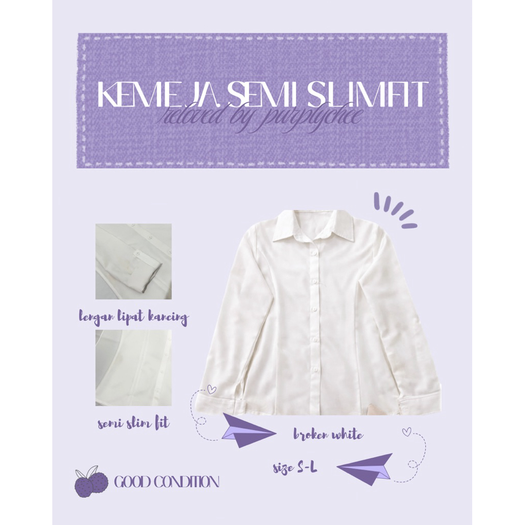 preloved kemeja slimfit