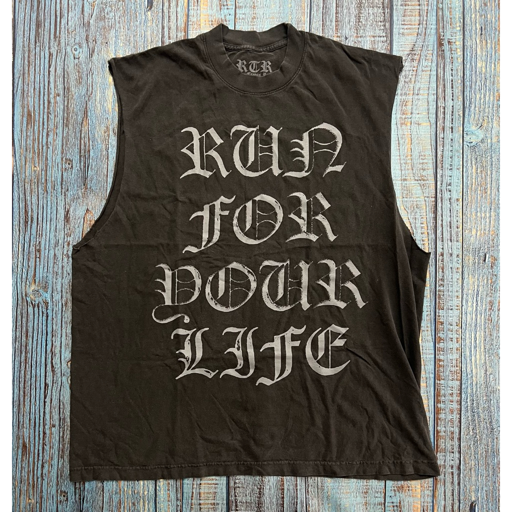 Kaos T-Shirt Tank Run Travis Run Travis Barker Blink 182 Official Merchandise
