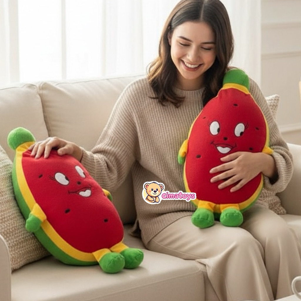 BONEKA BUAH SEMANGKA/ COCOMELON BESAR/ Mainan anak Semangka