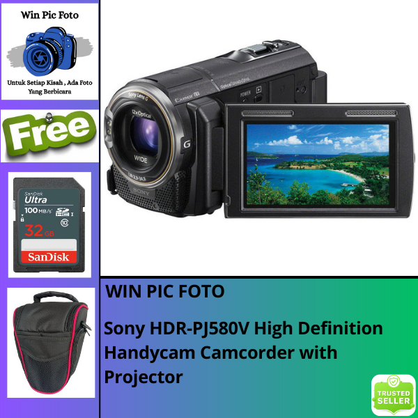 Sony HDR-PJ580V High Definition Handycam Camcorder with Projector / PJ580 HENDYCAM