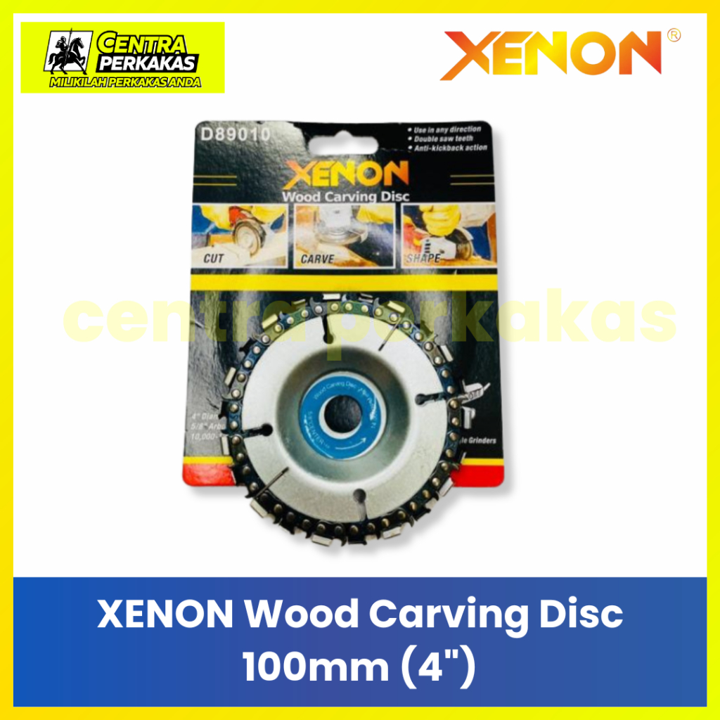 XENON Mata Gerinda Parut Kayu 100mm 4" - Wood Grinding Wheel Piringan Ukir Kayu Lengkung