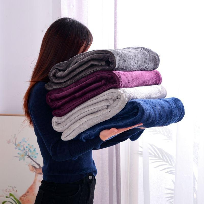 Selimut Dewasa Bulu Halus Lembut Polos Tebal Size 150x200 Berkualitas