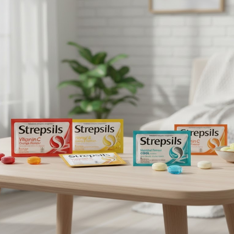 PERMEN STREPSILS / PERMEN PELEGA TENGGOROKAN