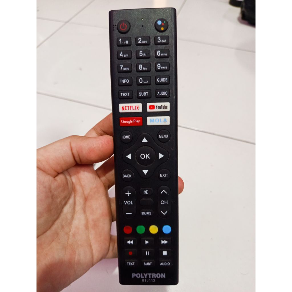 Remote Tv Polytron Android 81J112 ( second )