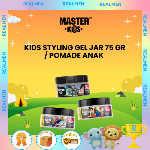 Master Kids Styling Gel | Minyak Rambut Anak | Pomade Anak Karakter | 75 Gr