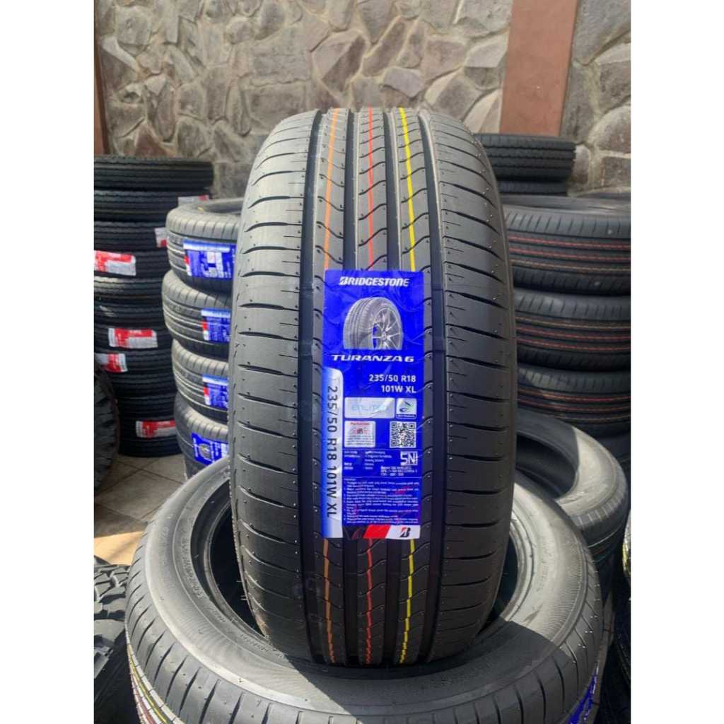 Ban Mobil Tubles Untuk Alphard Zenix Innova Xpander Santafe Ukuran 235 50 R18 BRIDGESTONE TURANZA6