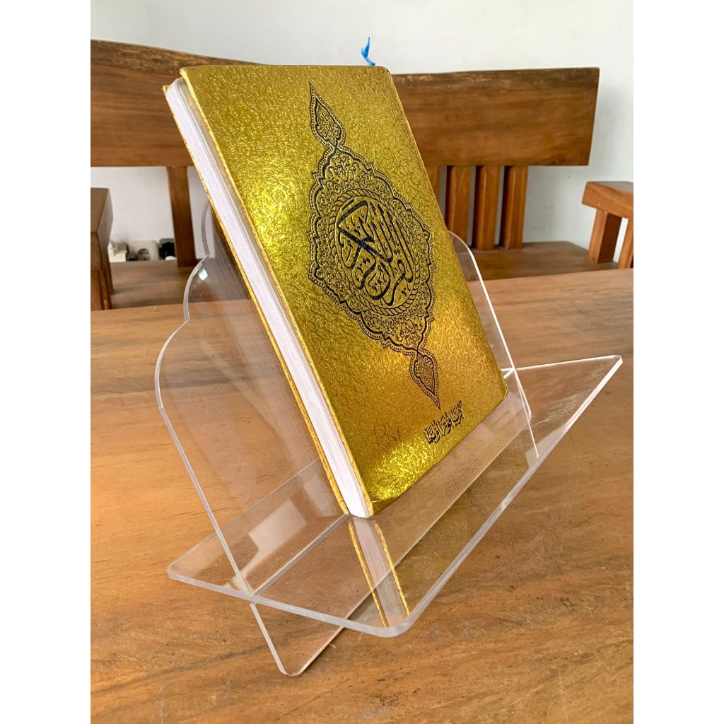 REKAL AKRILIK / QURAN STAND / MEJA QURAN LIPAT TRANSPARANT