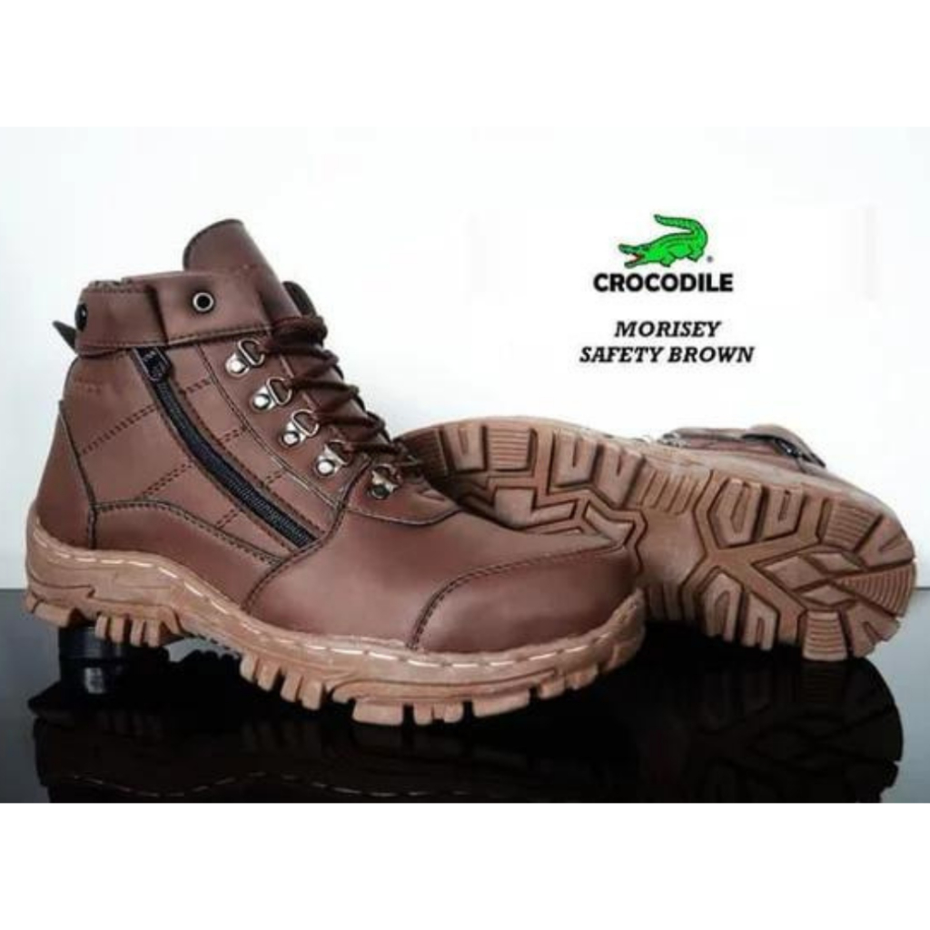 Sepatu Pria Zipper Safety Boots Lapangan