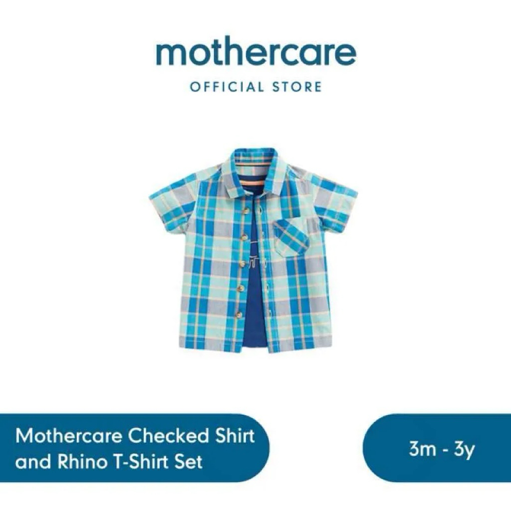 Set kemeja dan kaos bayi laki-laki Mothercare