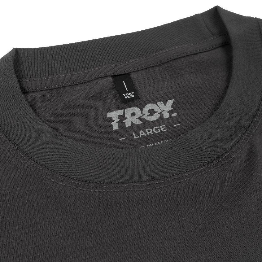 Troy Company Tshirt Dark Grey Gravekeeper Owl - Kaos Lengan Pendek Kaos Abu Gelap MTD 2966