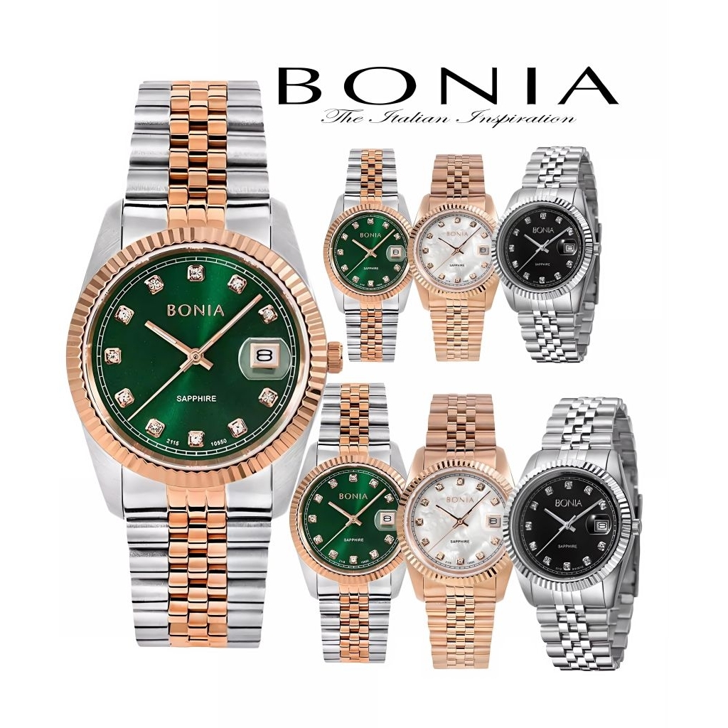 Jam tangan pria dan wanita Bonia Original Bnb10550 series jam tangan Bonia kaca Saphire