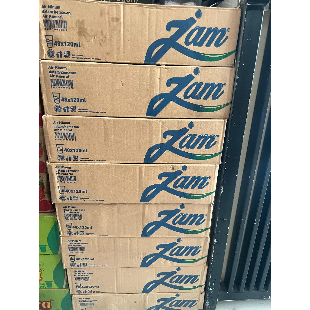 ZAM AIR MINERAL GELAS 120ML ISI 48 PCS (DUS)