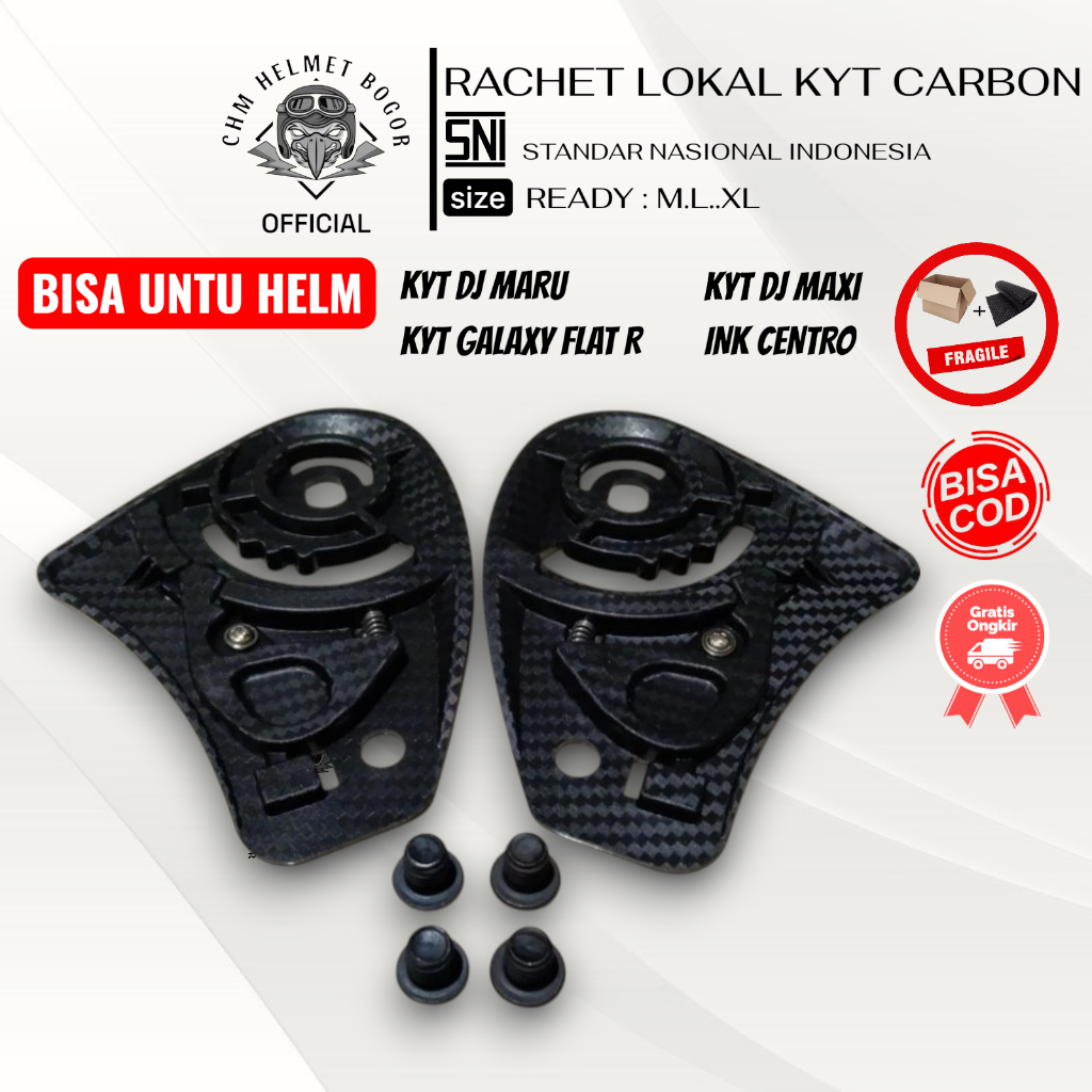RACHET KYT DJ MARU,GALAXY,INK MODEL ORI CARBON