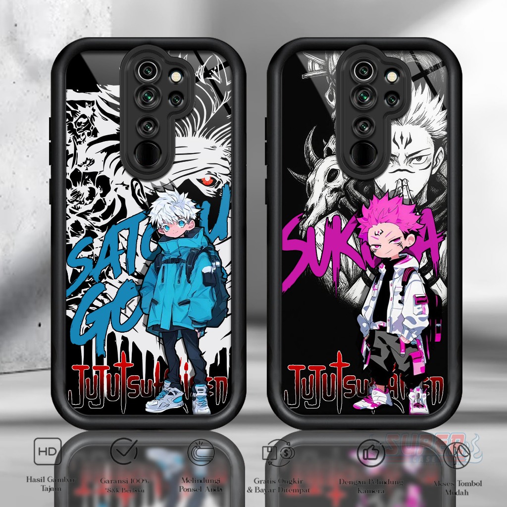 Case Hp For REDMI NOTE 8 PRO ANIME1 SoftCase Glossy casing Handphone Silikon Glass